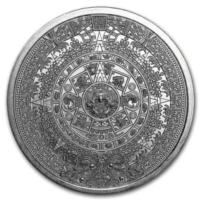 1 oz Silver Round - Aztec Calendar