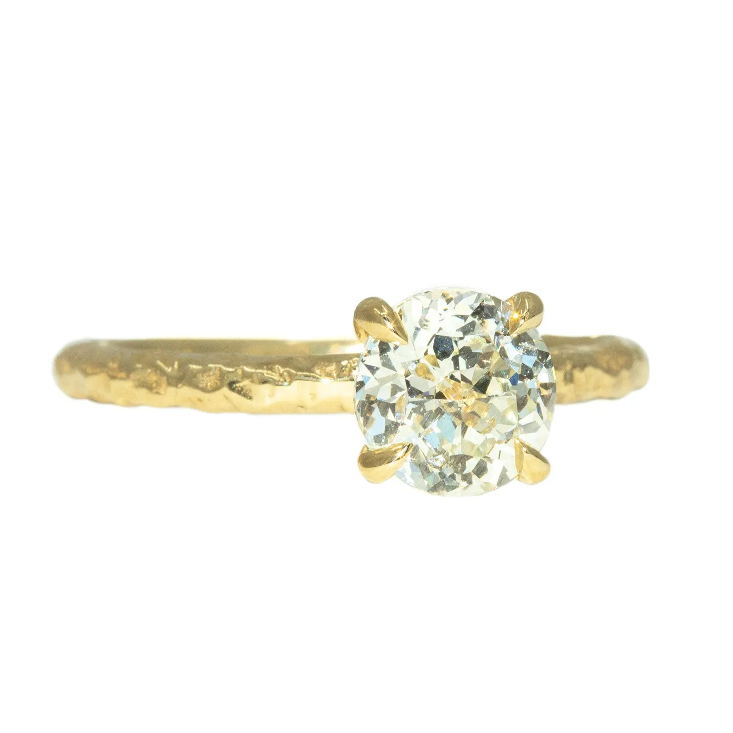 1.32ct GIA Crown Jubilee Diamond Evergreen Solitiare in 18k Yellow Gold