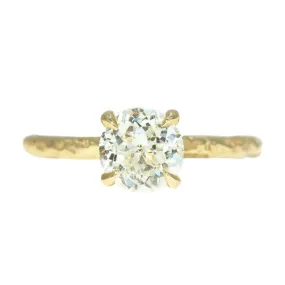 1.32ct GIA Crown Jubilee Diamond Evergreen Solitiare in 18k Yellow Gold