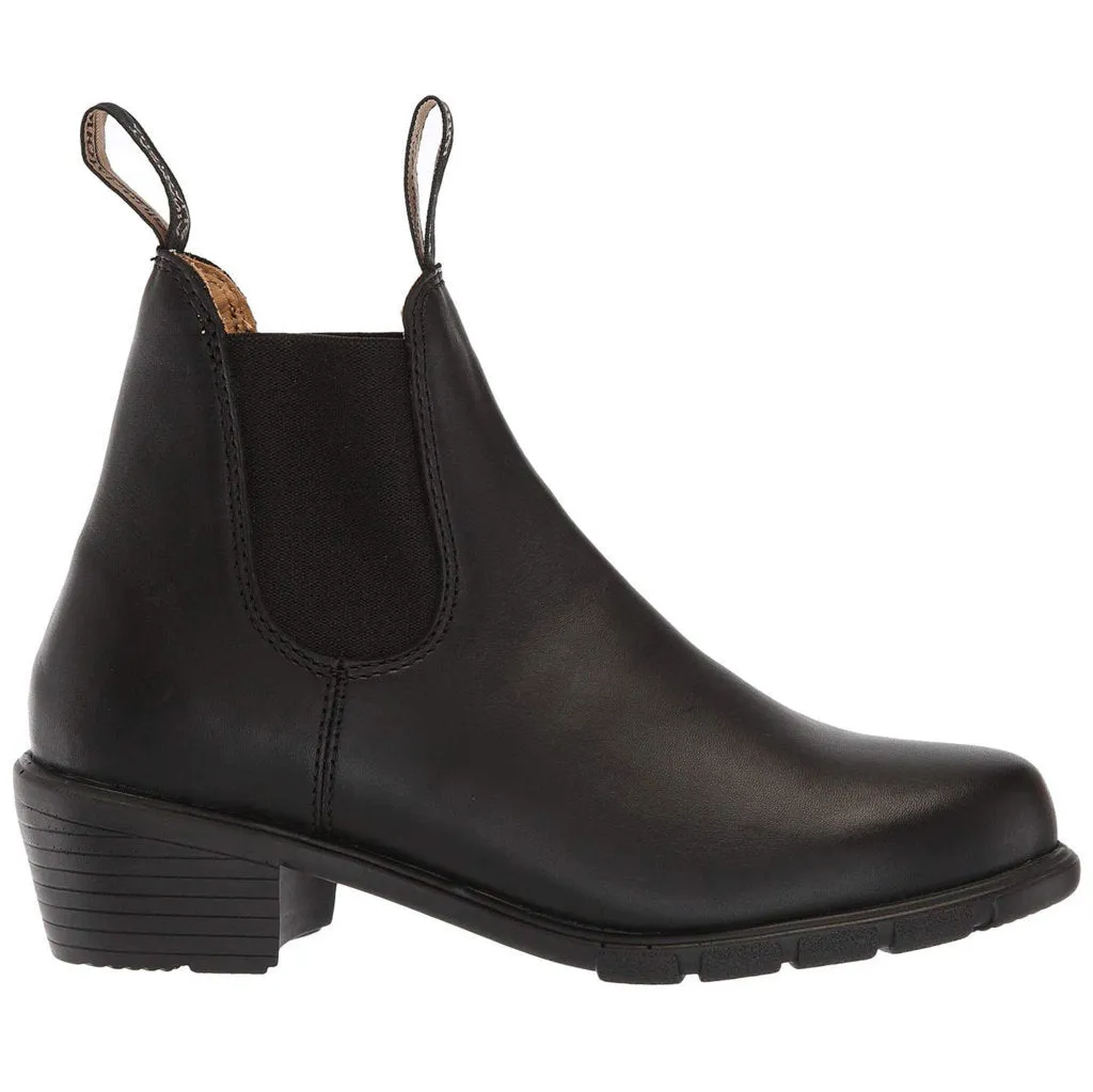 1671 Water-Resistant Leather Unisex Heeled Chelsea Boots