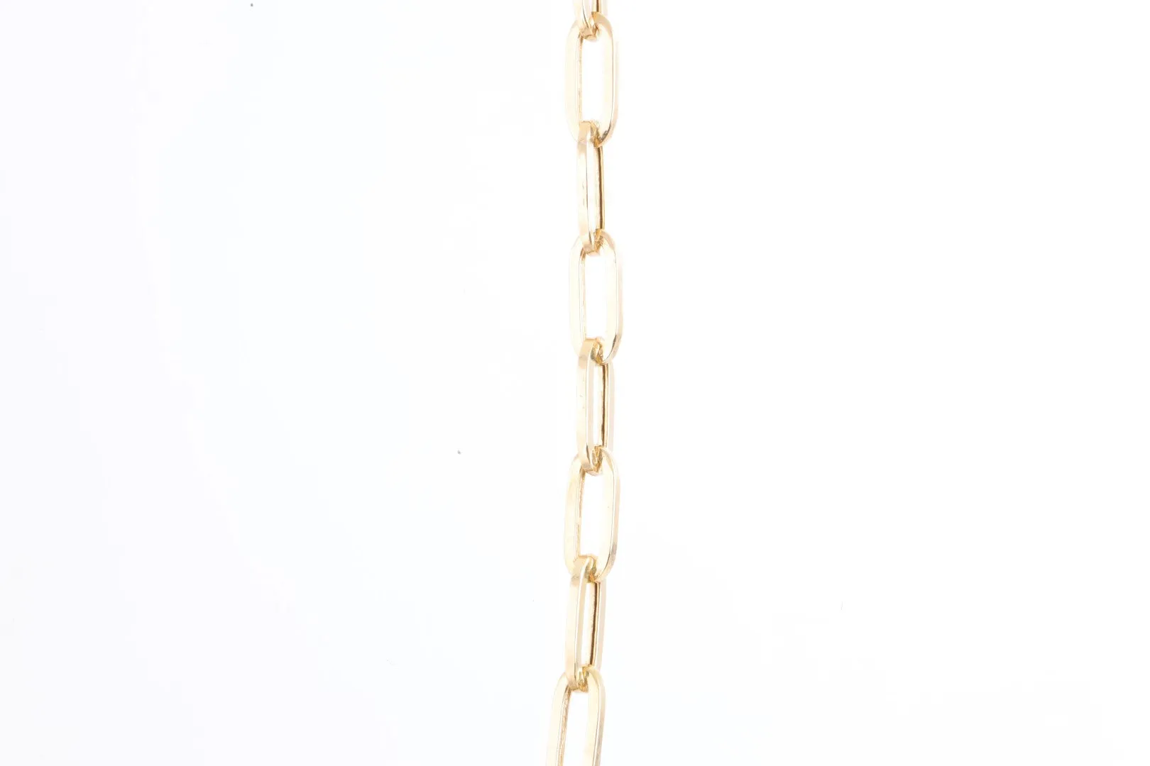 18" 18k Yellow Gold Paperclip Chain (4.21g.)