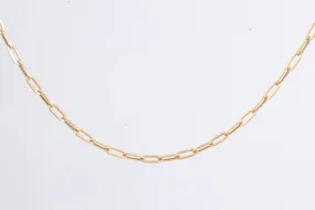 18" 18k Yellow Gold Paperclip Chain (4.21g.)