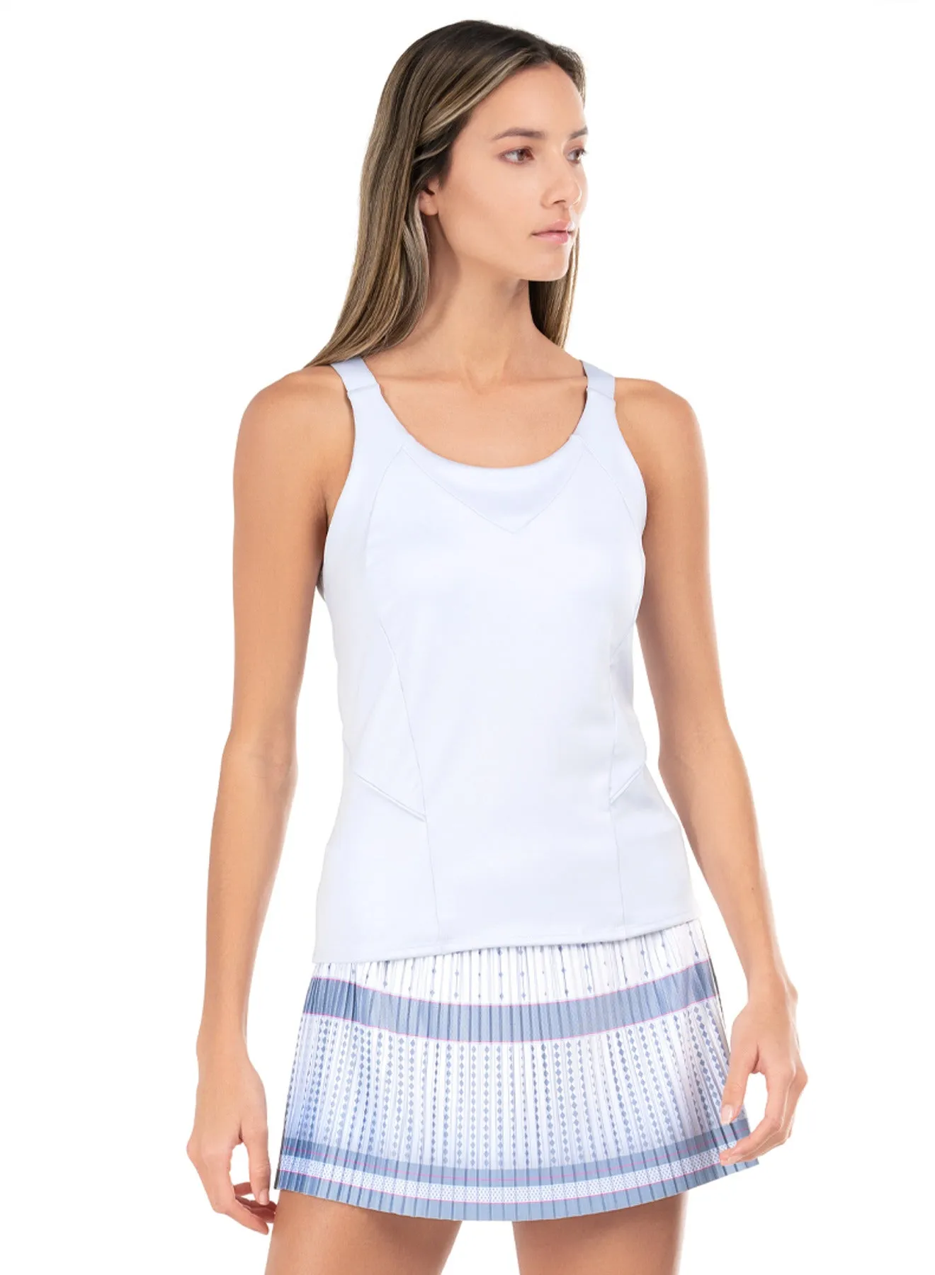 199095-433 | CROSS COURT TANK | GLACIER