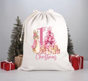 1st Christmas Peter Rabbit (Flopsy) Santa Sack