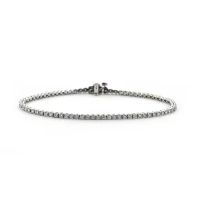 2.0ctw Round Diamond Tennis Bracelet - White Gold