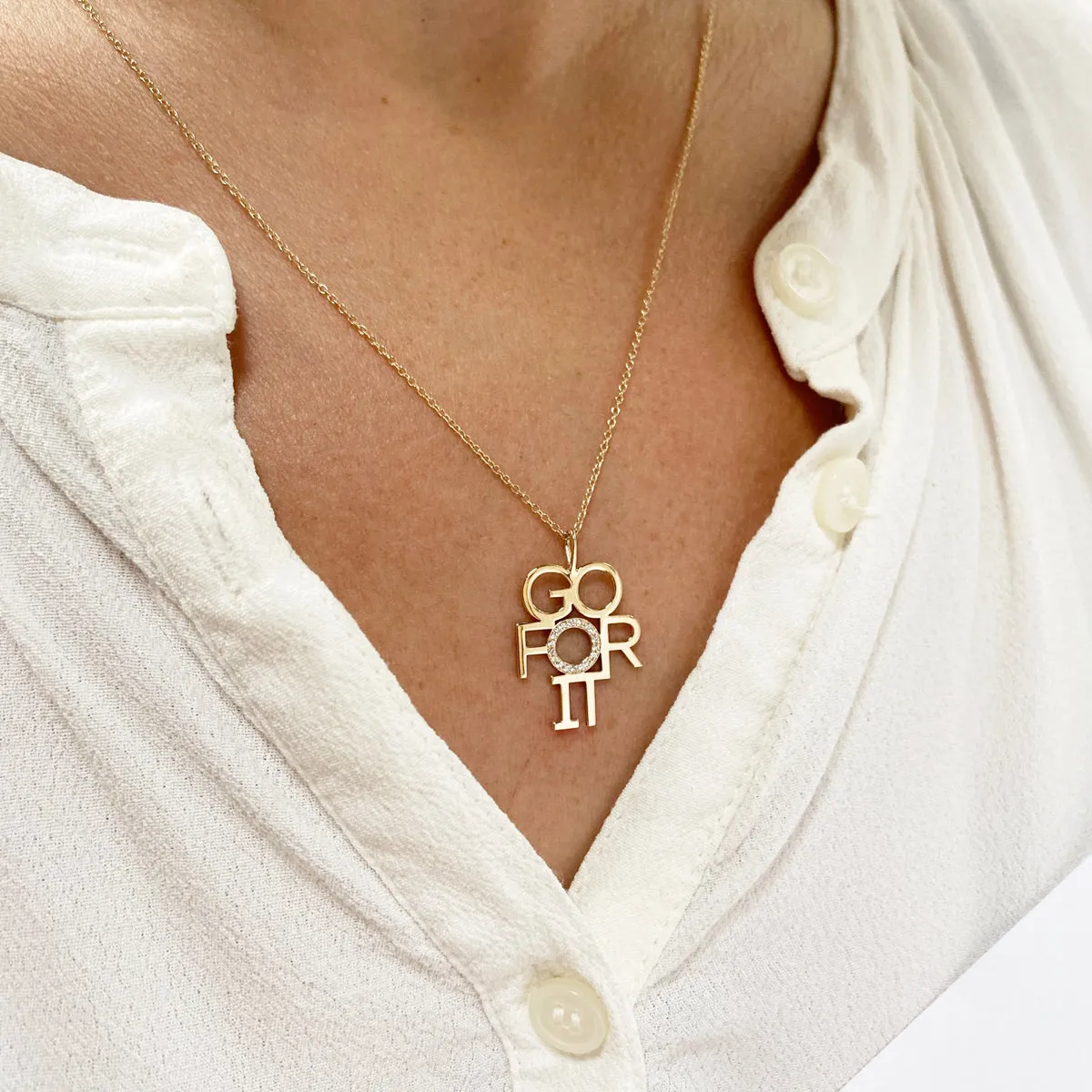 20x20 | Zoe Chicco | Jenn Streicher | GO FOR IT Necklace