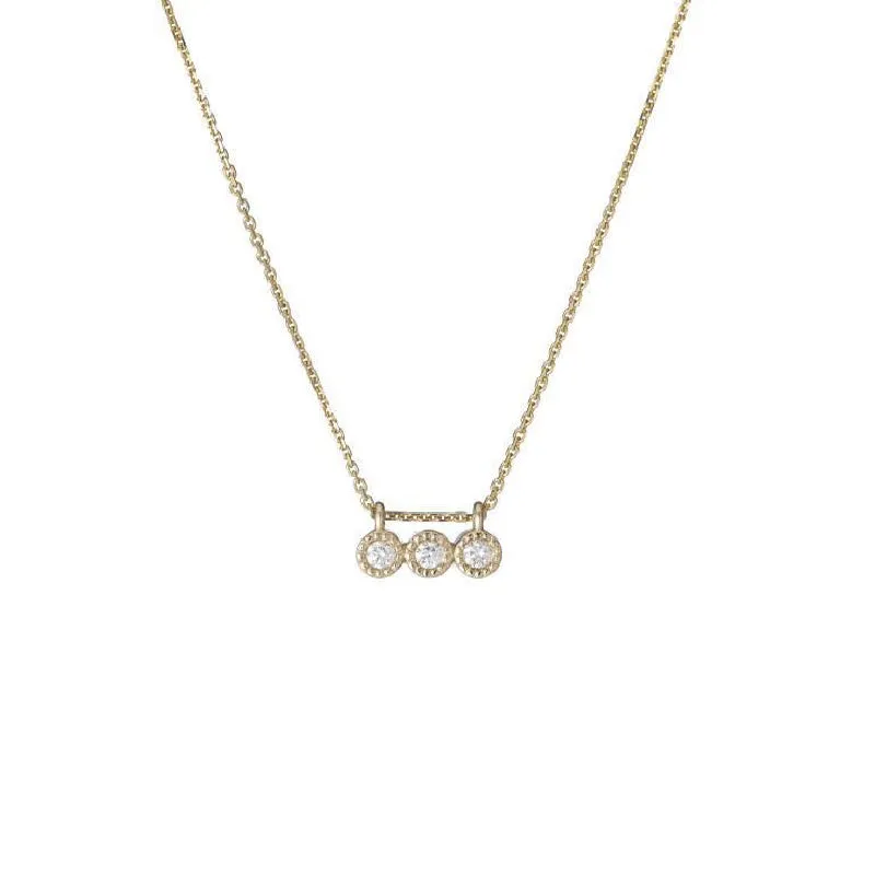 3 Diamond Necklace