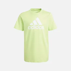 Adidas Essentials Big Logo Kids T-shirt  (7-16 Years) -Pulse Lime/White