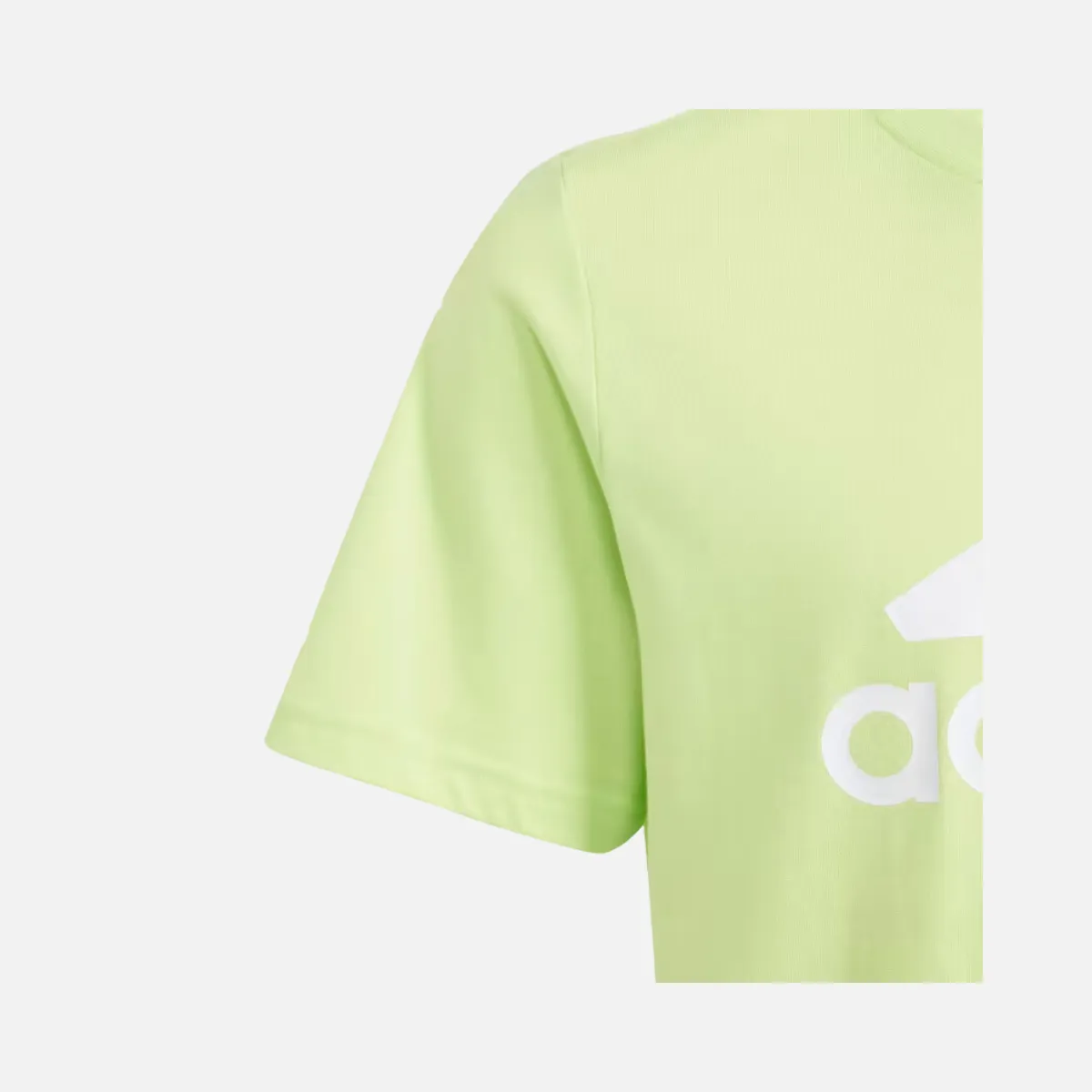 Adidas Essentials Big Logo Kids T-shirt  (7-16 Years) -Pulse Lime/White