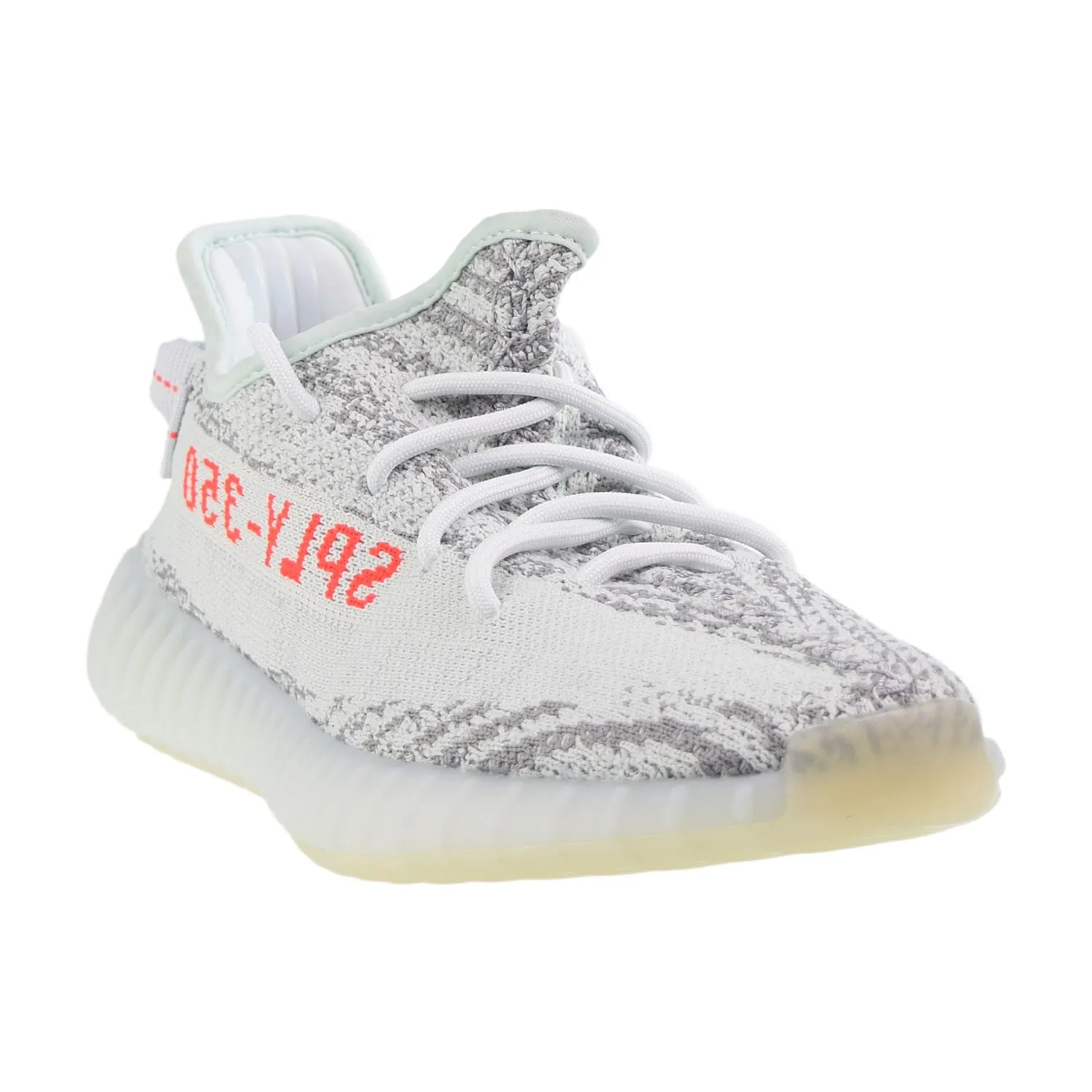 Adidas Yeezy Boost 350 V2 Men's Shoes Blue Tint-Grey Three-High Risk Red