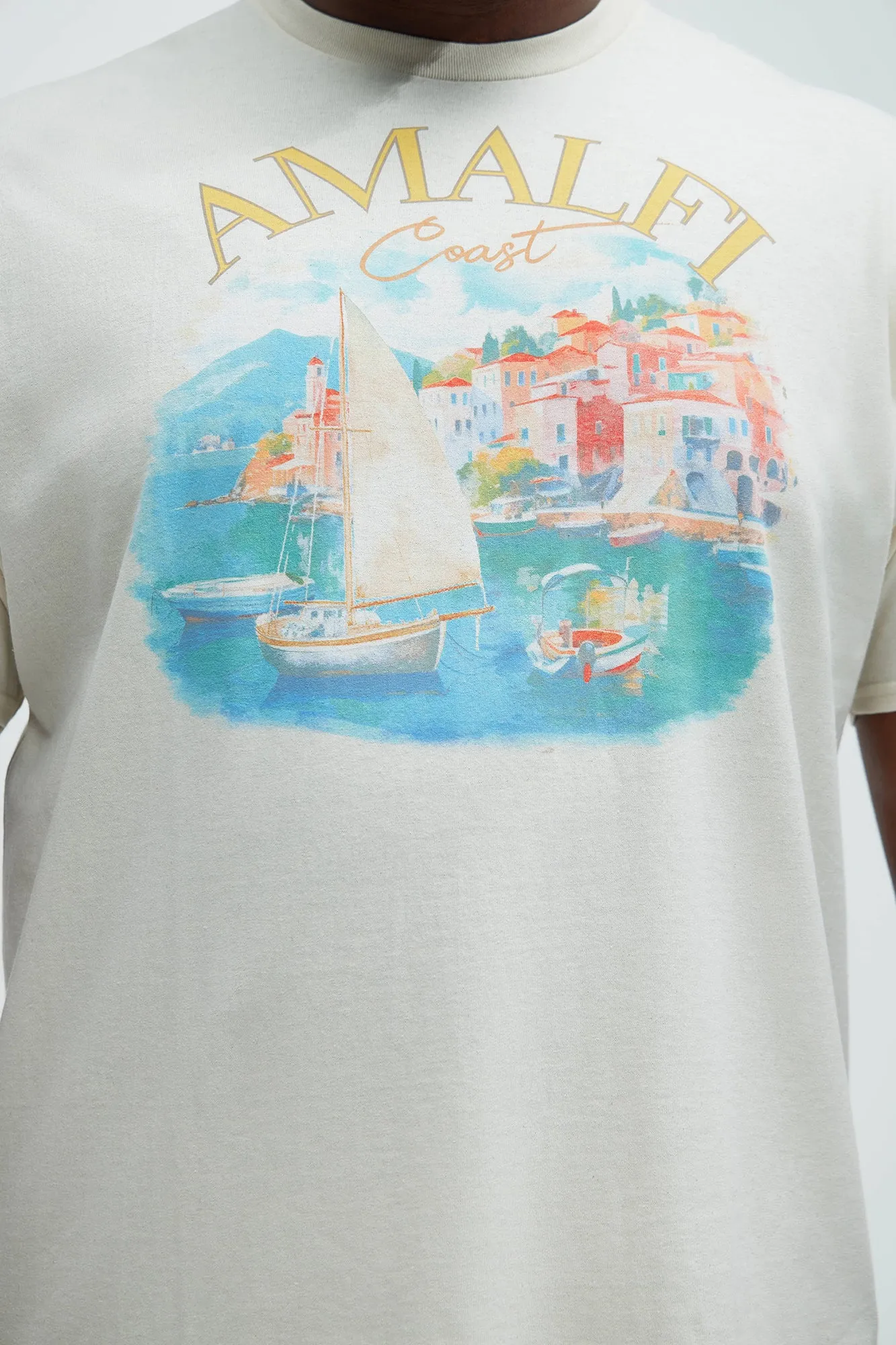 Amalfi Coast Short Sleeve Tee - Natural/Combo