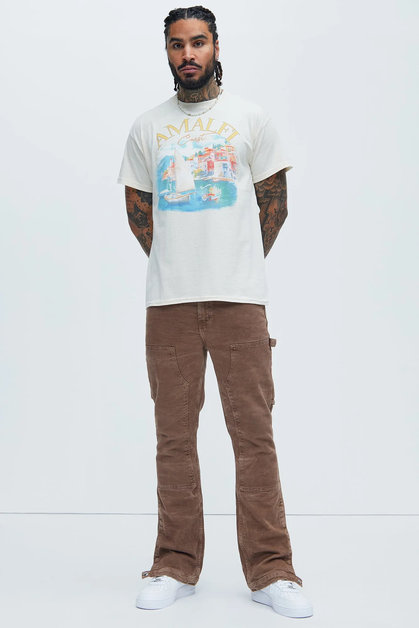 Amalfi Coast Short Sleeve Tee - Natural/Combo