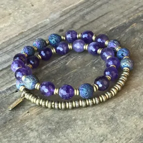 Amethyst Aromatherapy Mala Bracelet