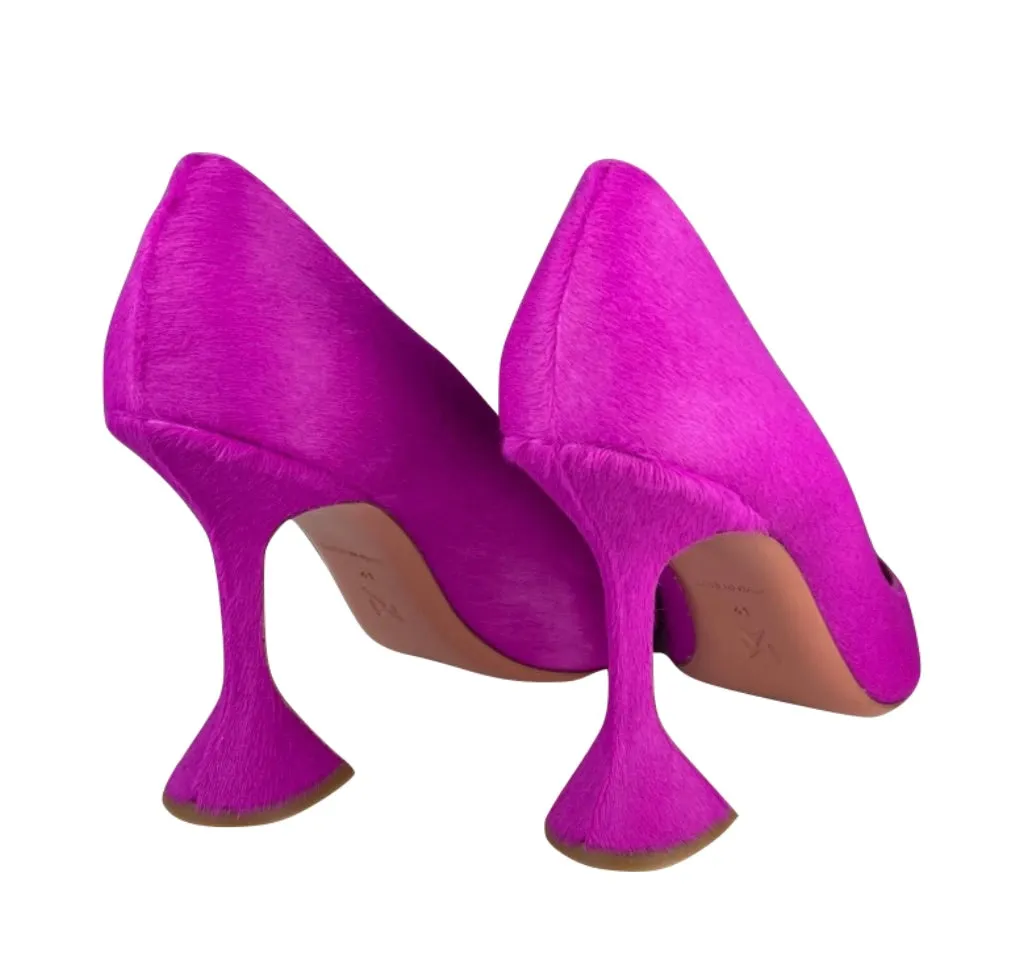 AMINA MUADDI - Pink pony-style calfskin pumps