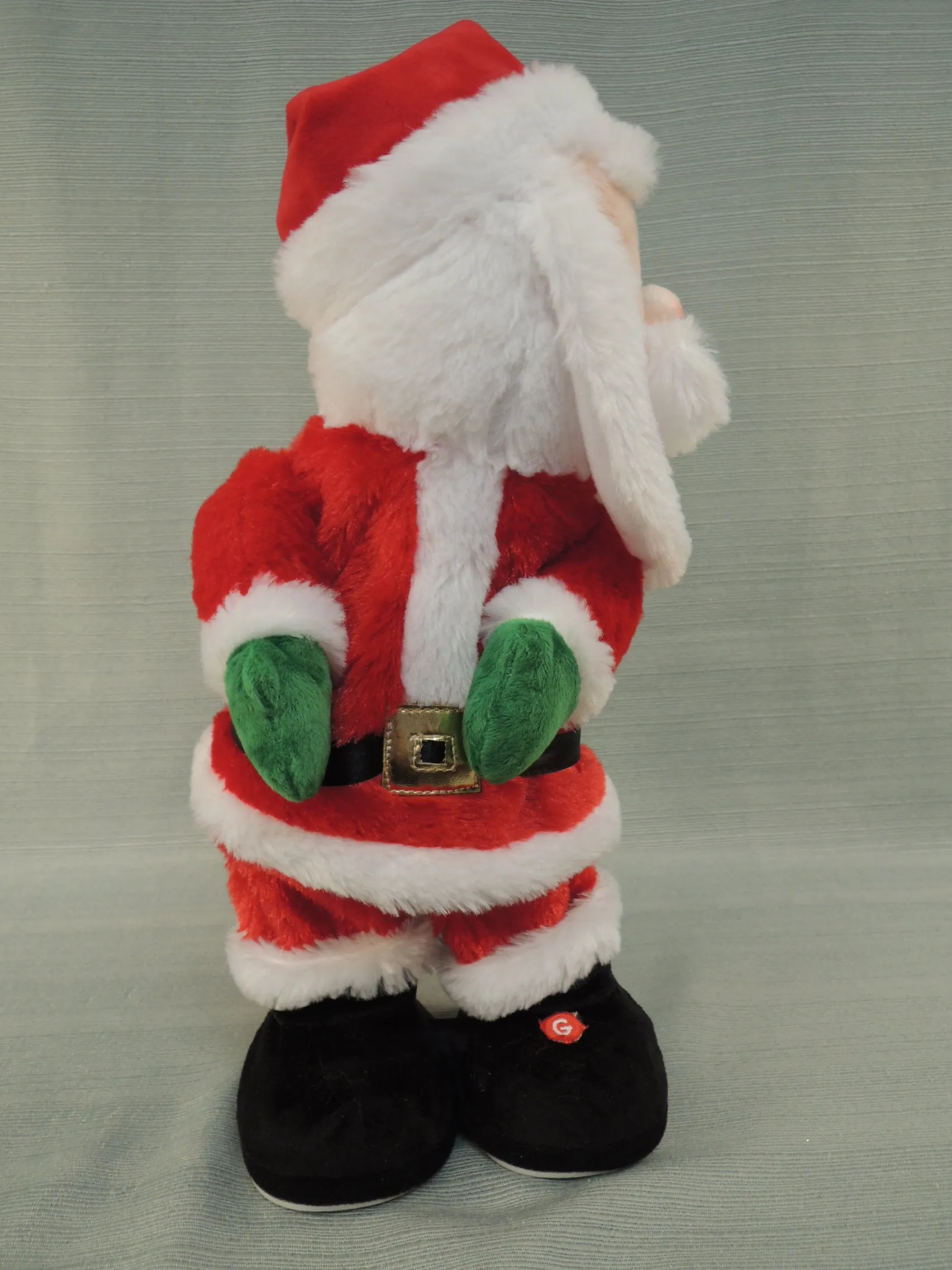 Animated Plush Techno Santa Claus Doll - Like New!