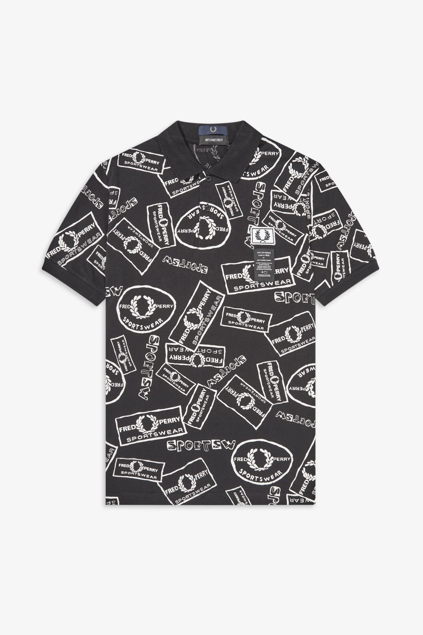 Art Comes First Multi Print Polo Shirt