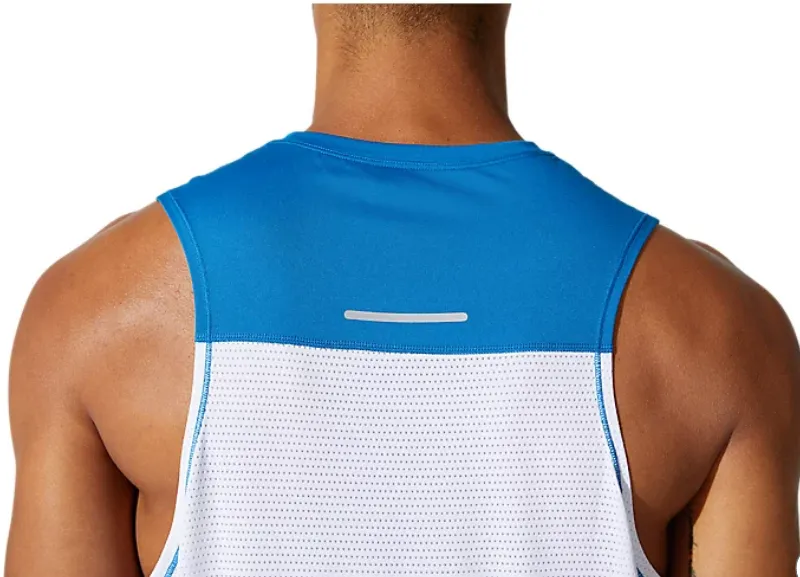 Asics RACE SINGLET 2011B881 100 brilliant white reborn blue