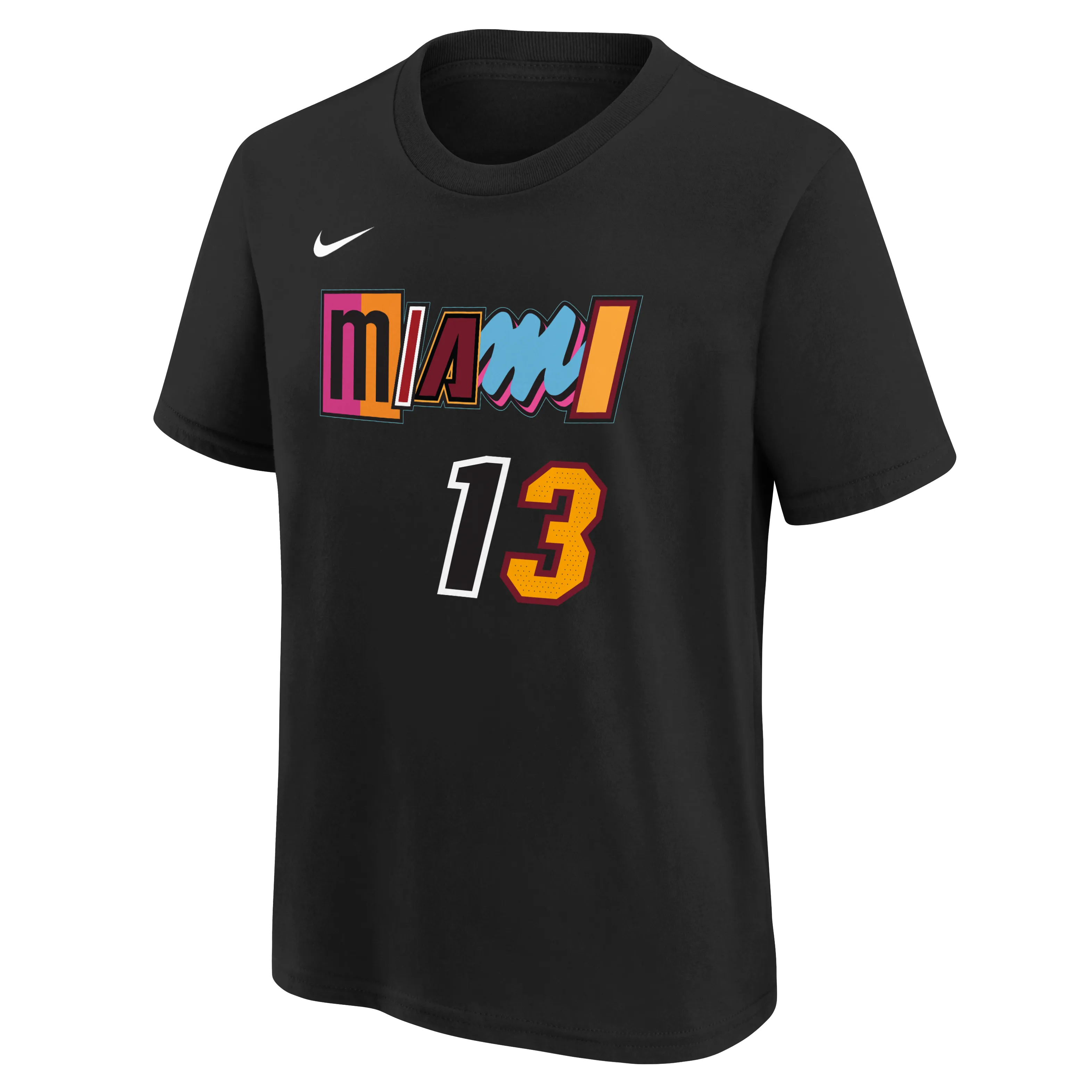 Bam Adebayo Nike Miami HEAT Mashup Name & Number Youth Tee