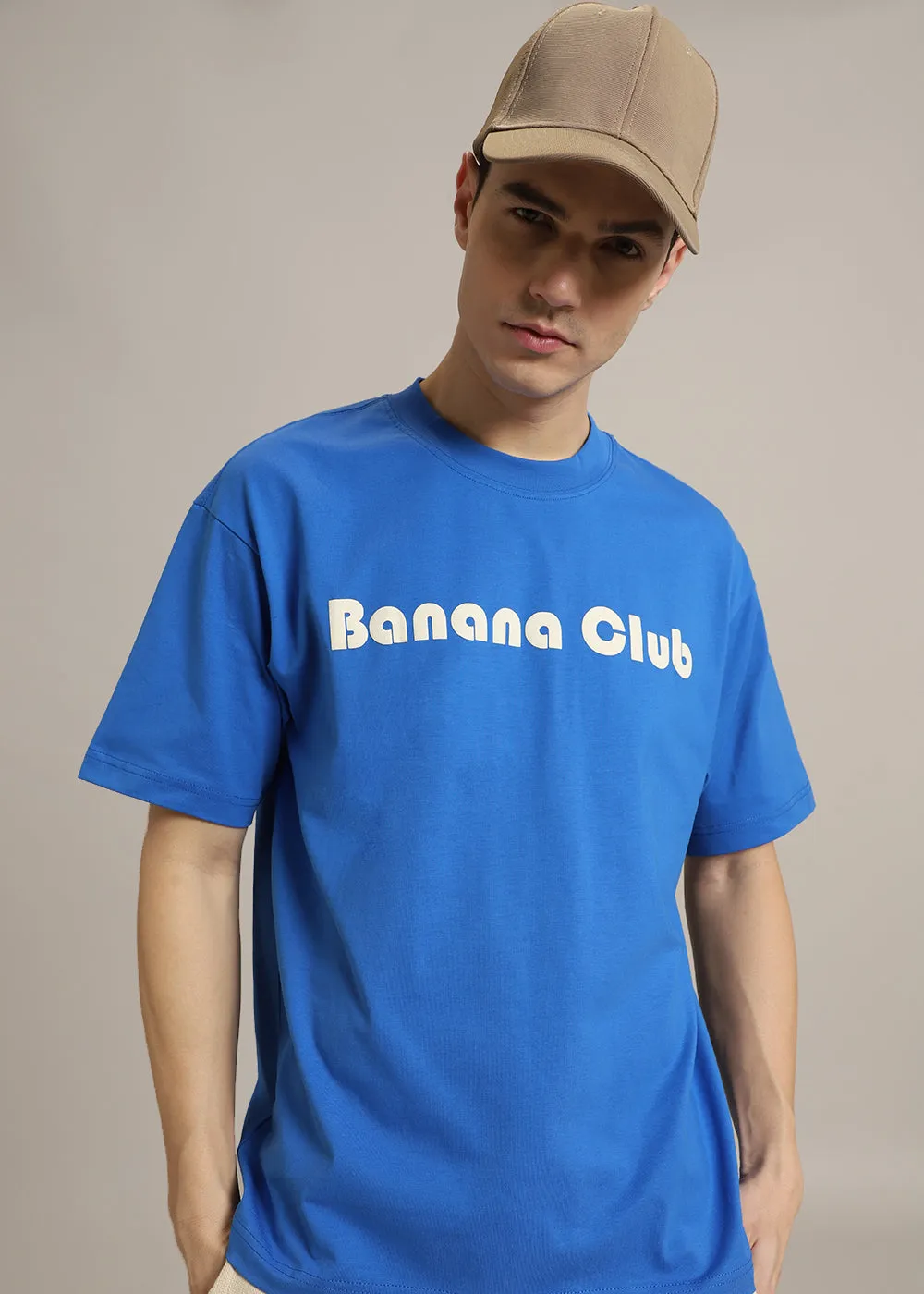 Banana Club Embossed Oversized Fit T-shirt