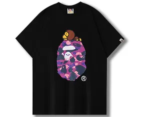 BAPE Color Camo Milo On Big Ape Tee (FW22) Black Pink