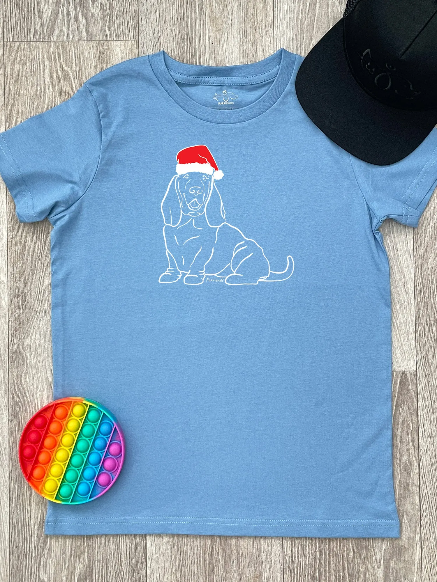 Basset Hound Christmas Edition Youth Tee