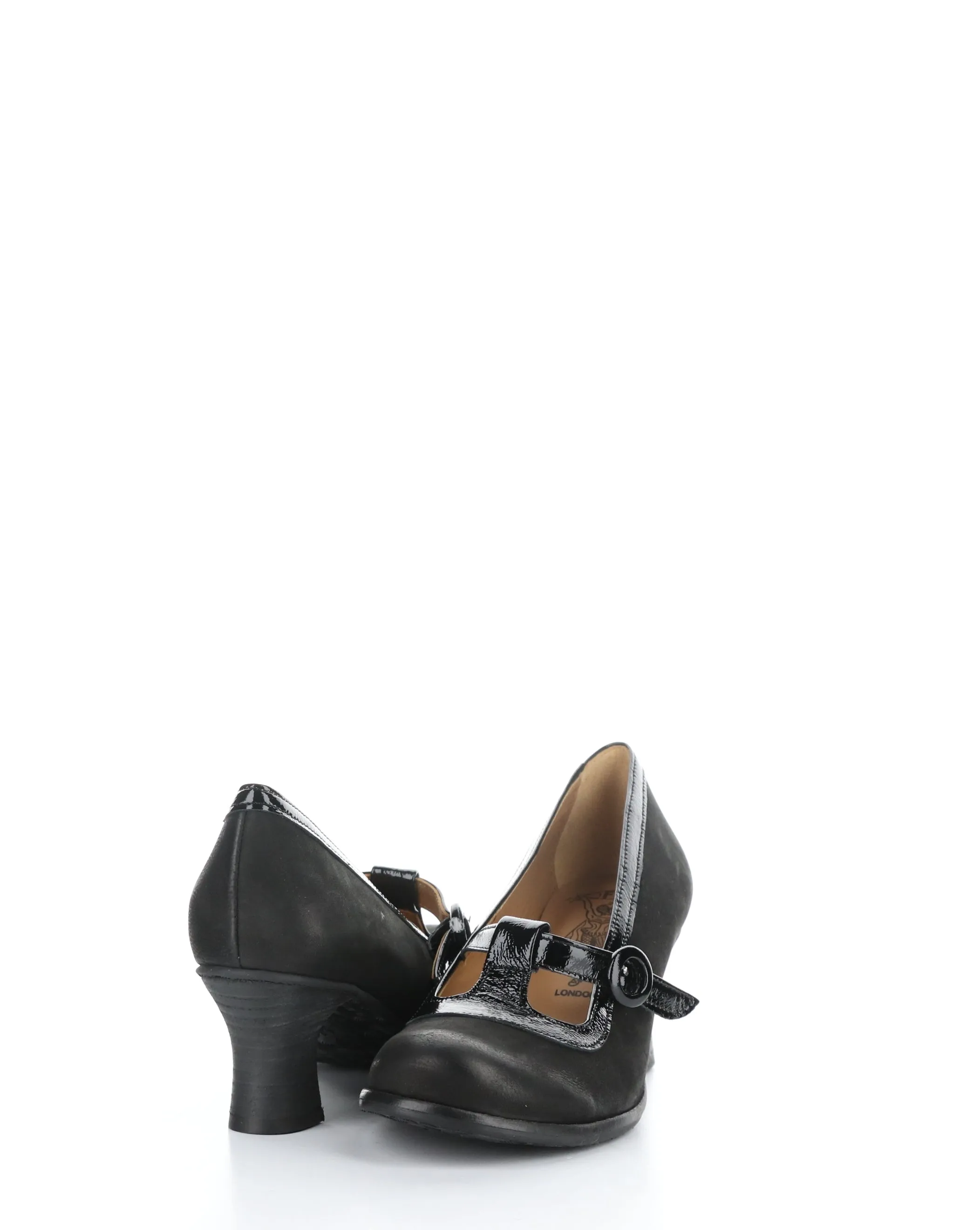 BEGI085FLY 002 BLACK Round Toe Shoes