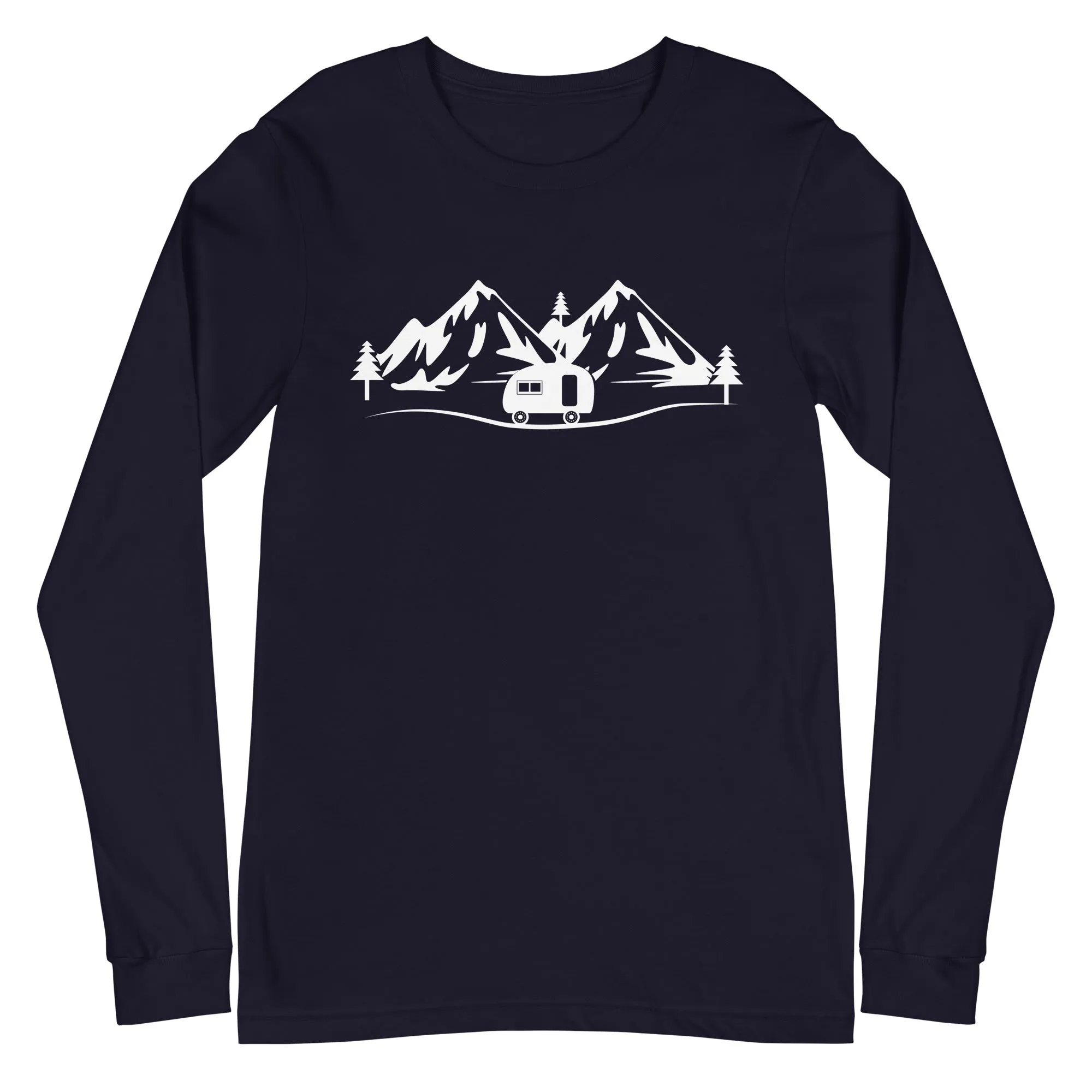 Berge - Camping Caravan - (11) - Longsleeve (Unisex)