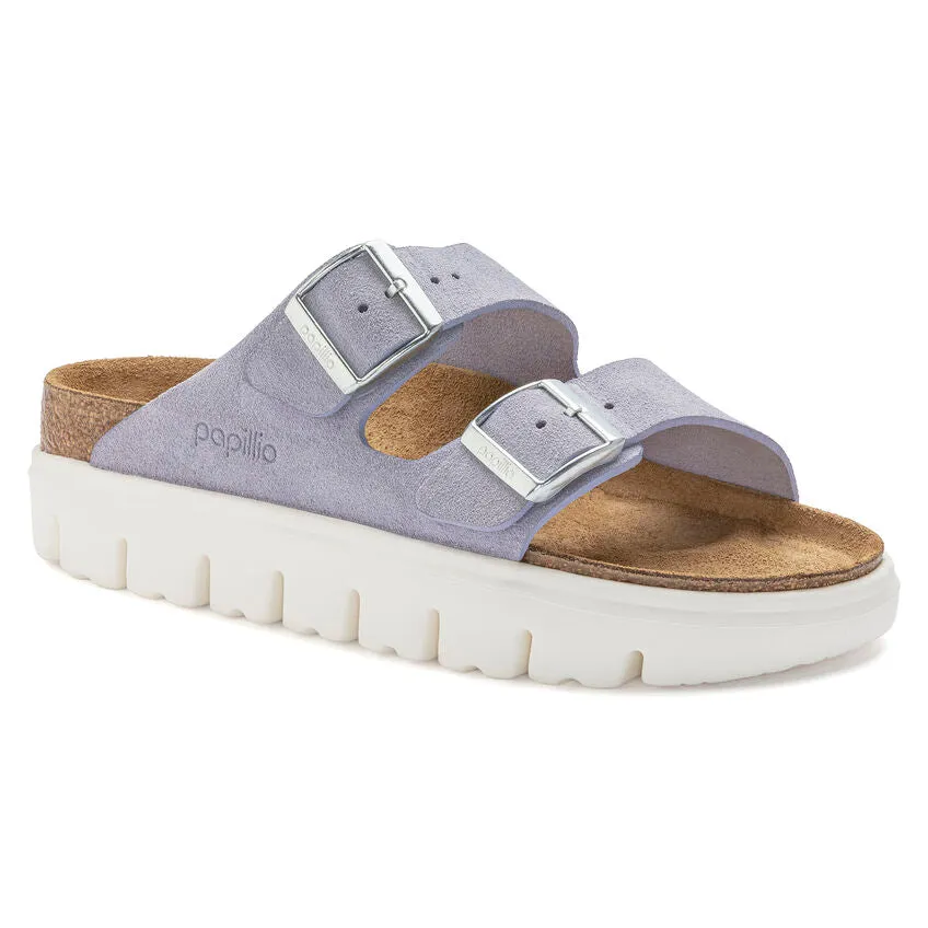 Birkenstock Women's Arizona Chunky Suede Leather (Purple Fog - Narrow Fit)