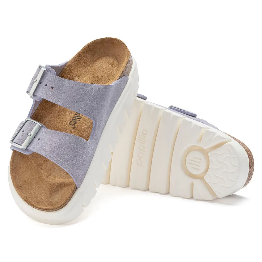 Birkenstock Women's Arizona Chunky Suede Leather (Purple Fog - Narrow Fit)