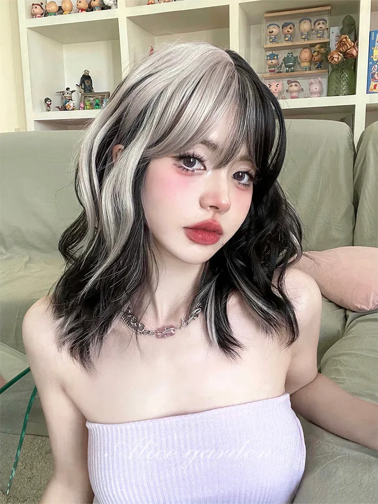 Black & White Duo Short Wig