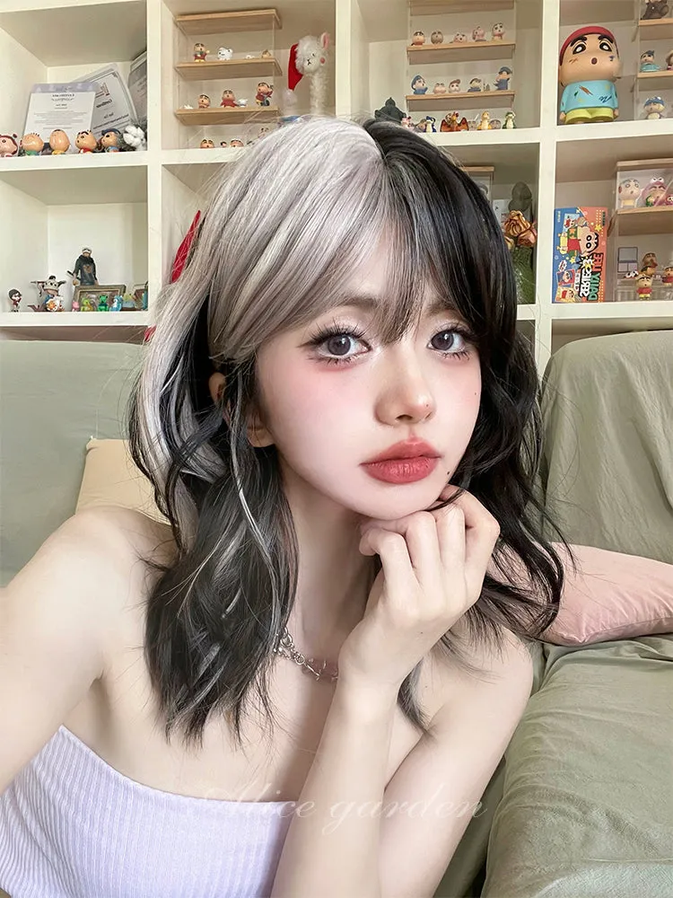 Black & White Duo Short Wig