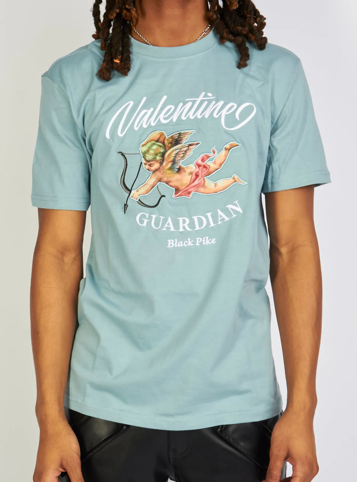 Black Pike T-Shirt - Valentine Guardian - Dust Blue - BS3069