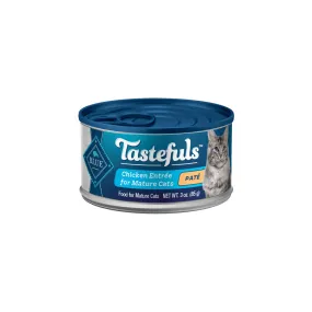 Blue Buffalo Tastefuls Natural Mature Pate Chicken Entree Wet Cat Food