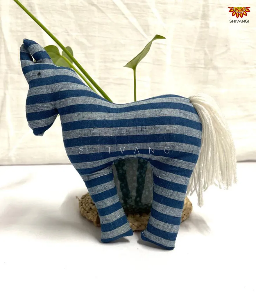 Blue Grey Handcrafted Cotton Fabric Toys !!!