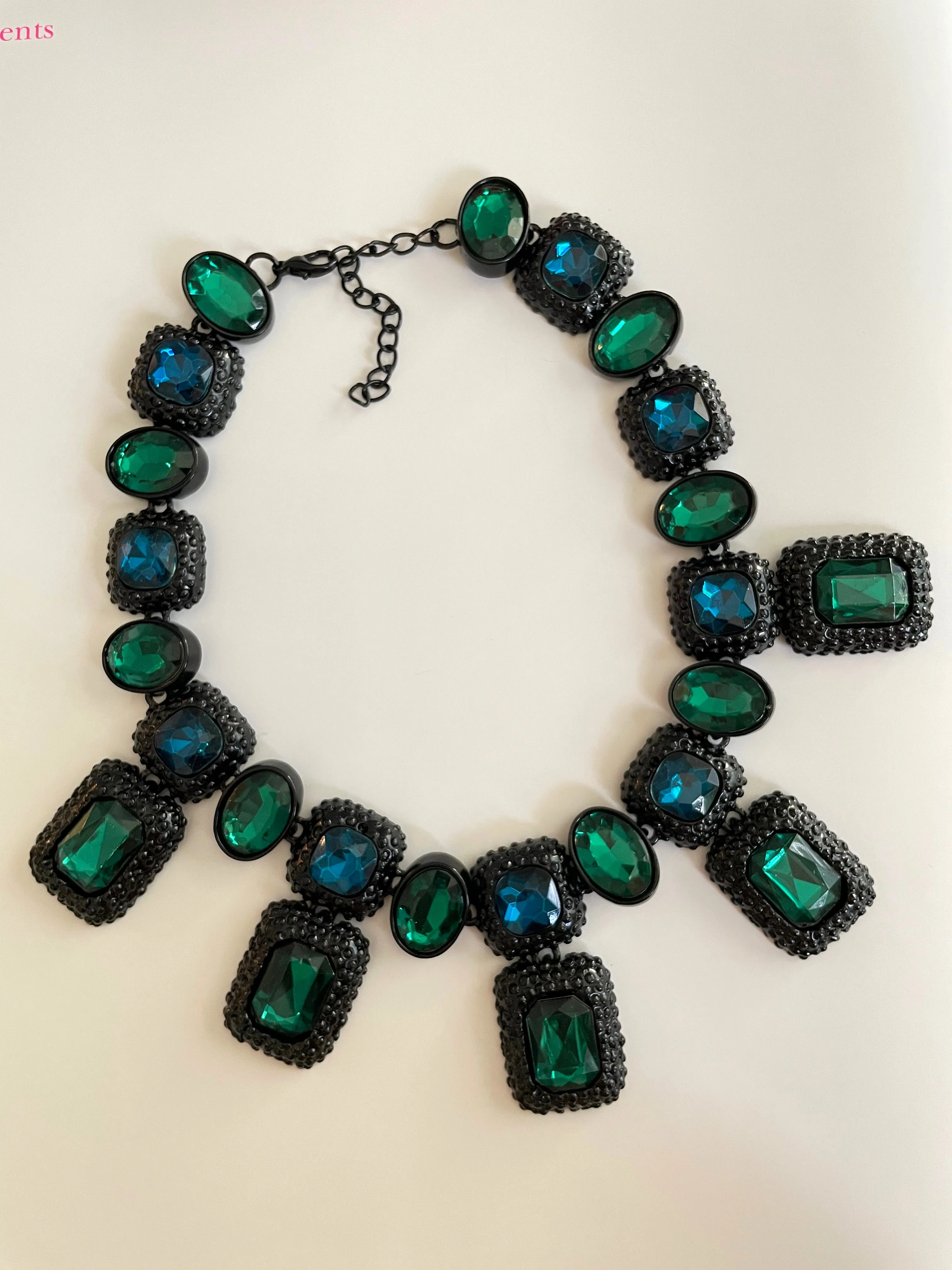 Blue/Green Statement Necklace