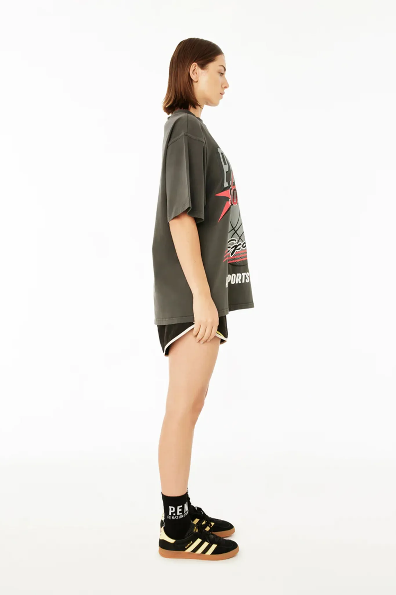 Brake Check Oversized Tee | Dark Shadow