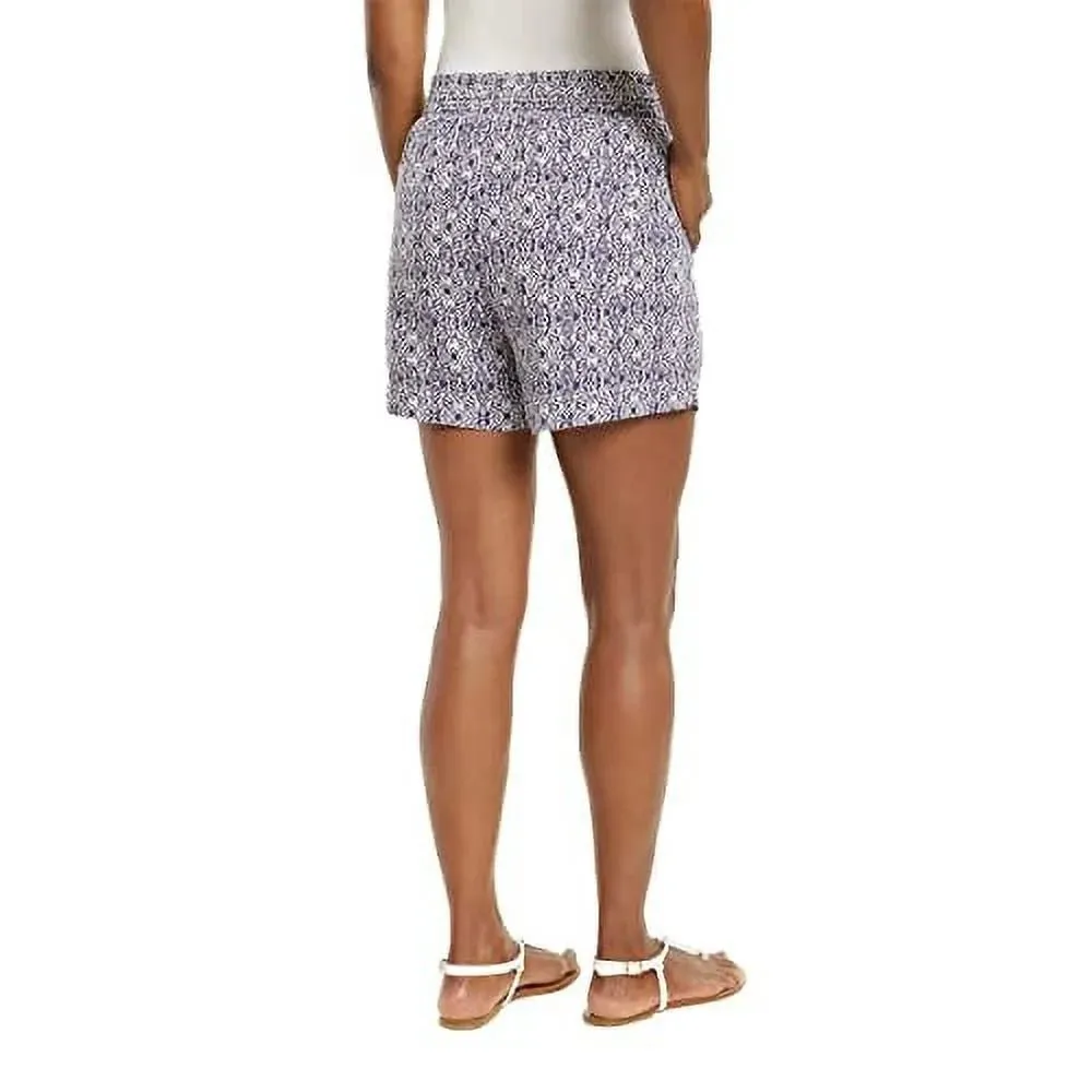 Briggs New York Women's Linen Blend Pull-On Shorts