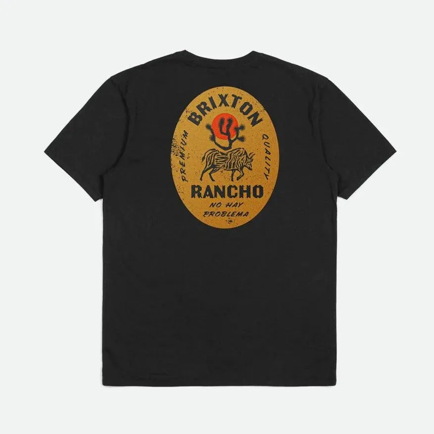 BRIXTON Rancho Tailored T-shirt - Black