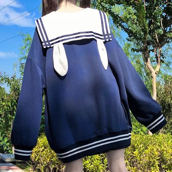 Bunny Sailor Loose Sweater SD00923