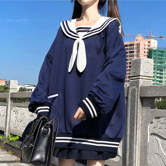 Bunny Sailor Loose Sweater SD00923