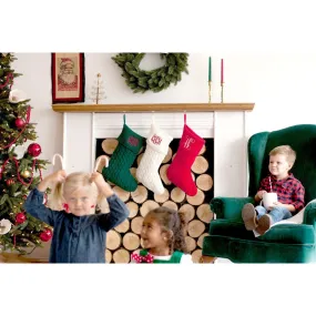 Cable Knit Christmas Stockings