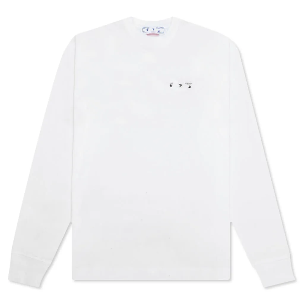 Caravaggio Paint Skate L/S Tee - White/Black