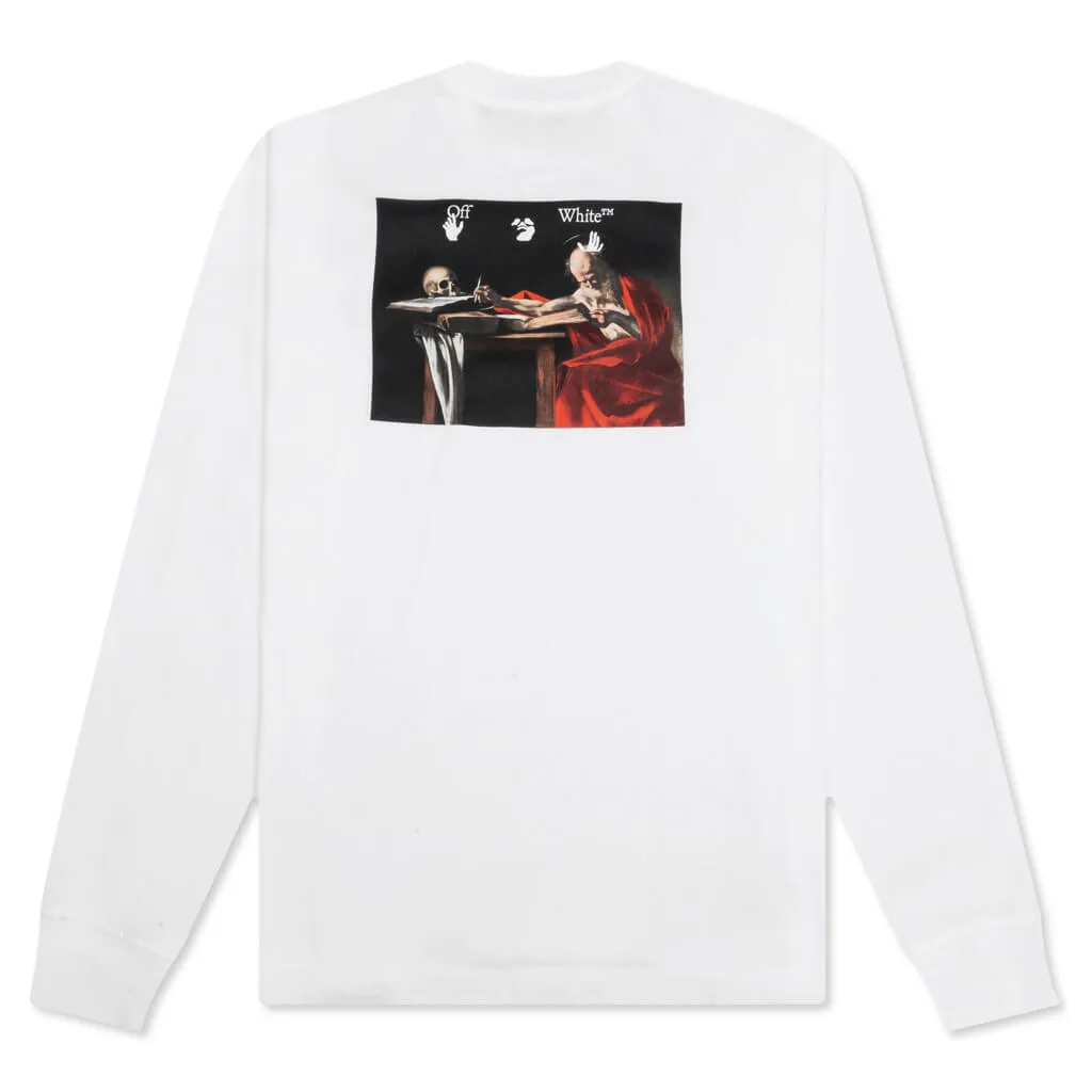 Caravaggio Paint Skate L/S Tee - White/Black