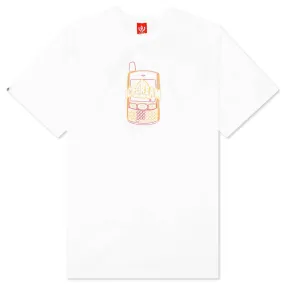 Chains S/S Oversized Tee - White