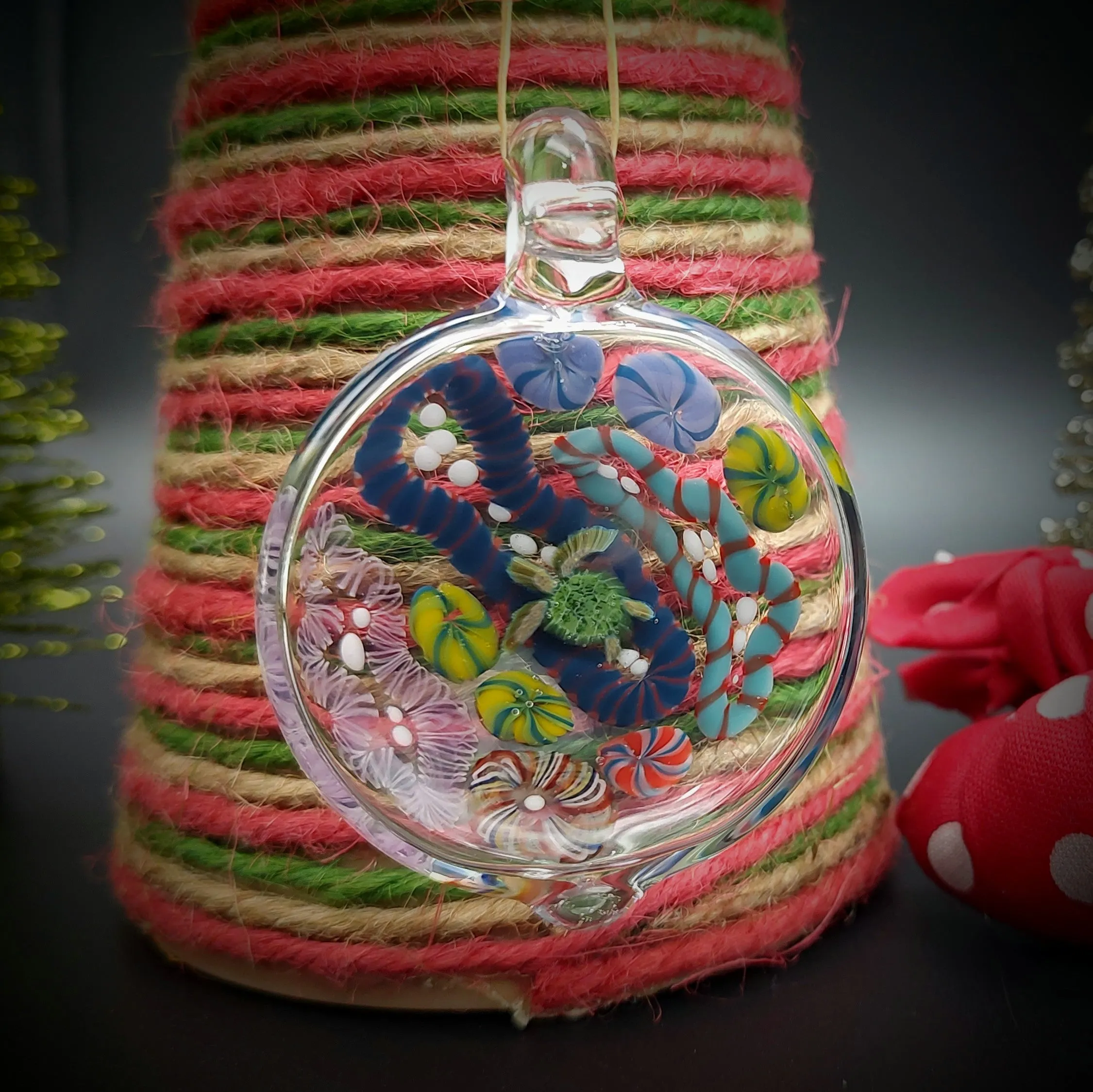 Christmas Seascape Ornament (Ready To Ship)