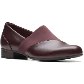 Clarks Womens Juliet Gem Leather Slip-On Loafers