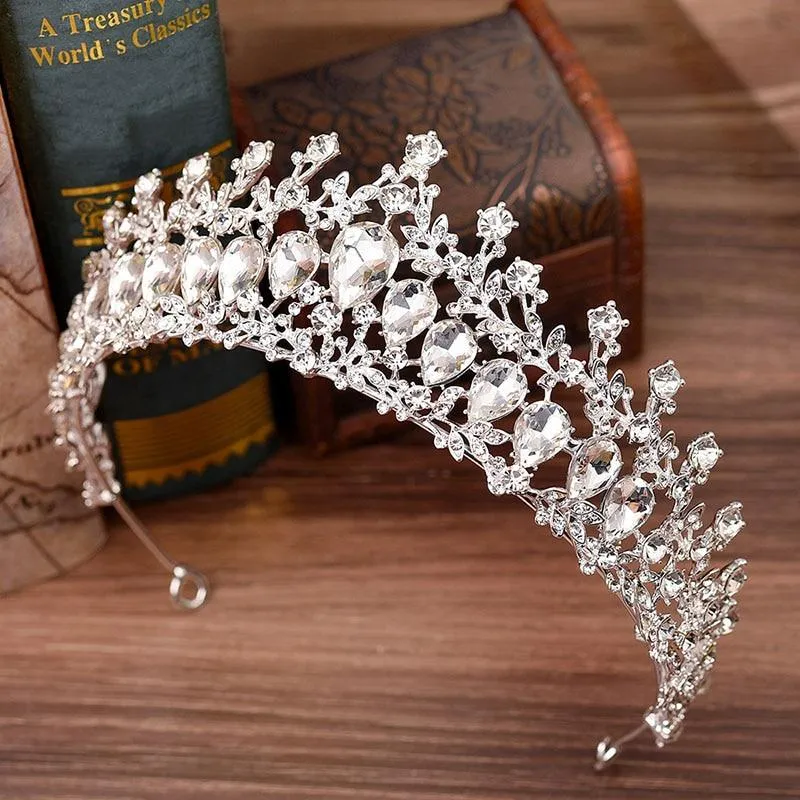 Crystal Baroque Luxury Wedding & Prom Queen Crown