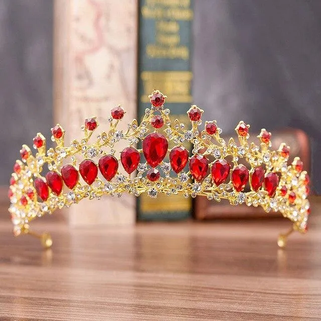 Crystal Baroque Luxury Wedding & Prom Queen Crown