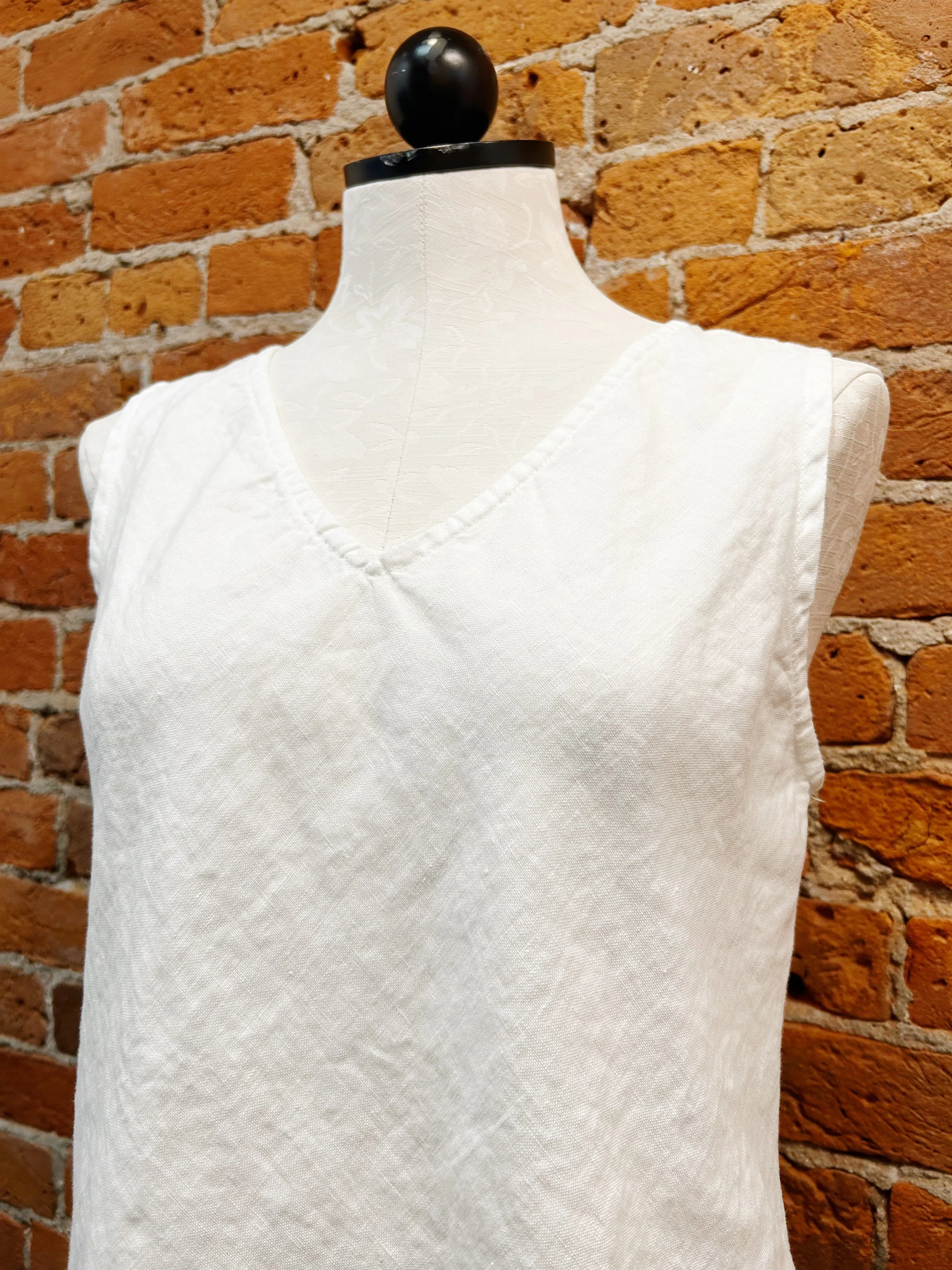 Cut Loose tank, linen bias cut (3 colors)