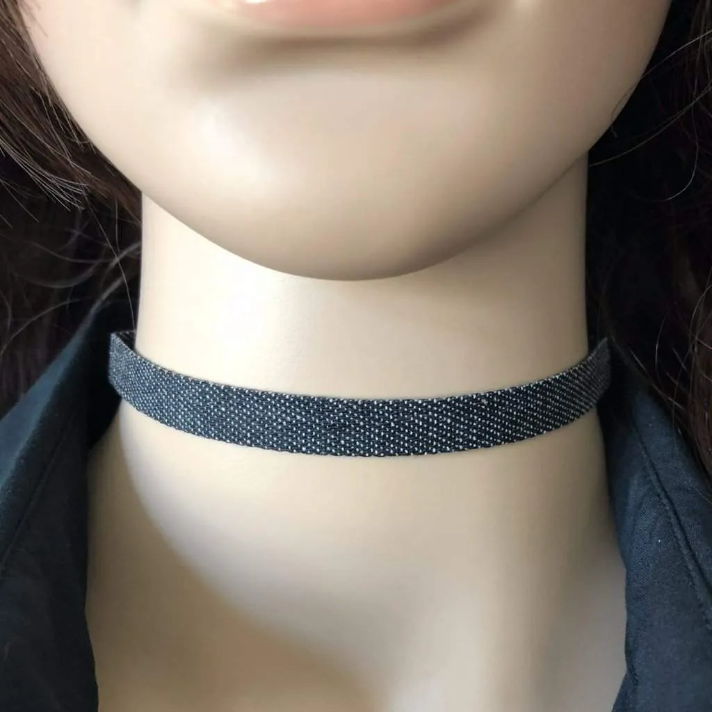 Dark Denim Choker